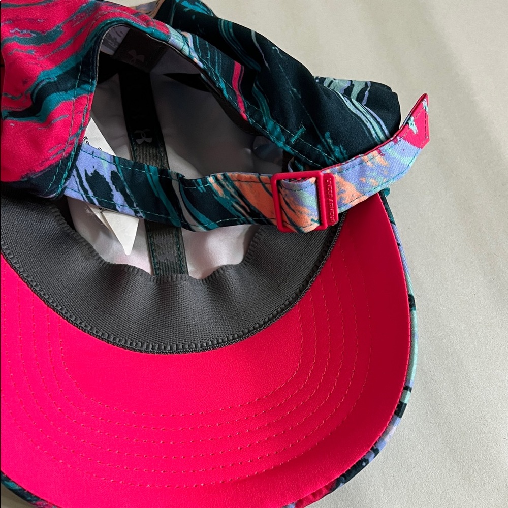 Under Armour Youth Hat with Swirl Design - Pink and Blue - Picture 3 of 6